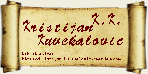 Kristijan Kuvekalović vizit kartica